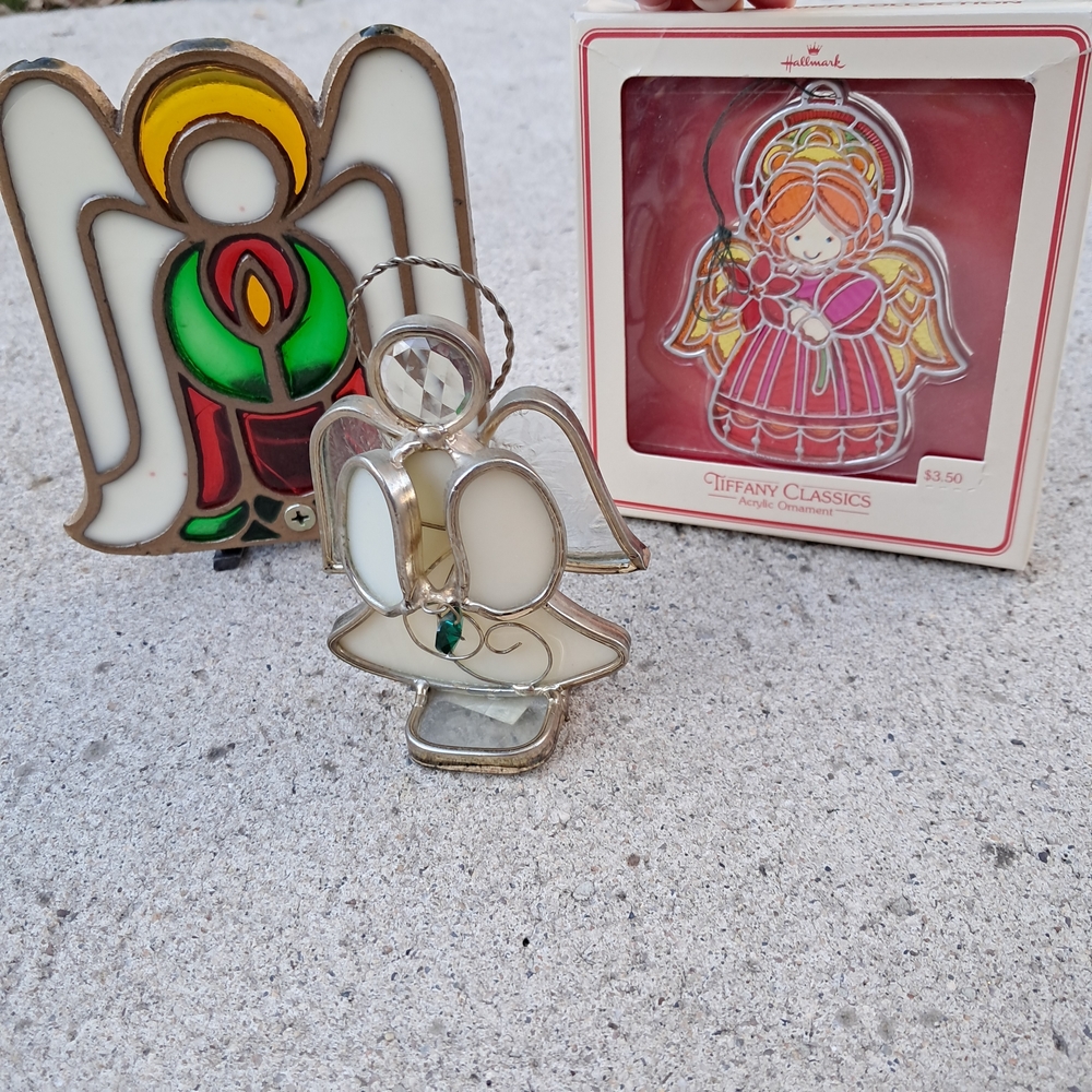 Hallmark Stained Glass Angel Figurine - Multicolor